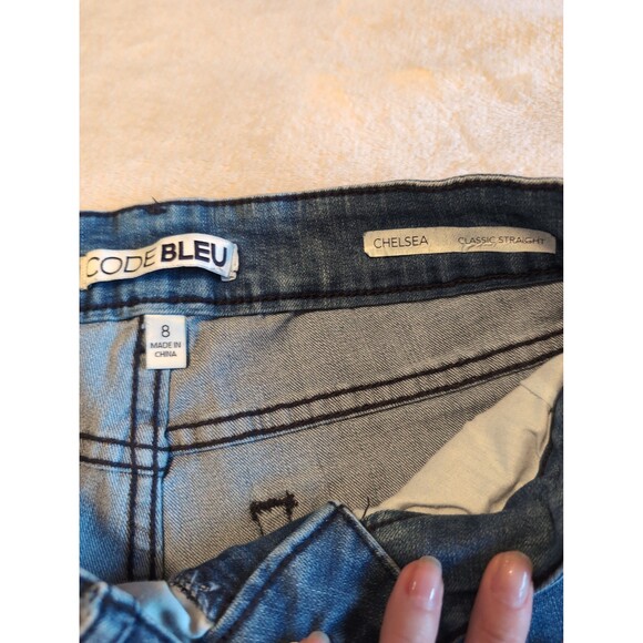 Code Bleu jeans with embroidered pattern size 8 - Picture 8 of 8